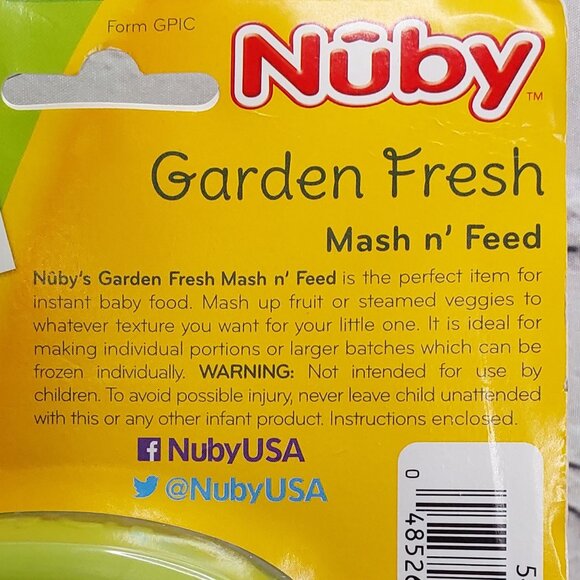 NUBY 'GARDEN FRESH MASH~N~FEED' BOWL & STORAGE - Picture 10 of 16